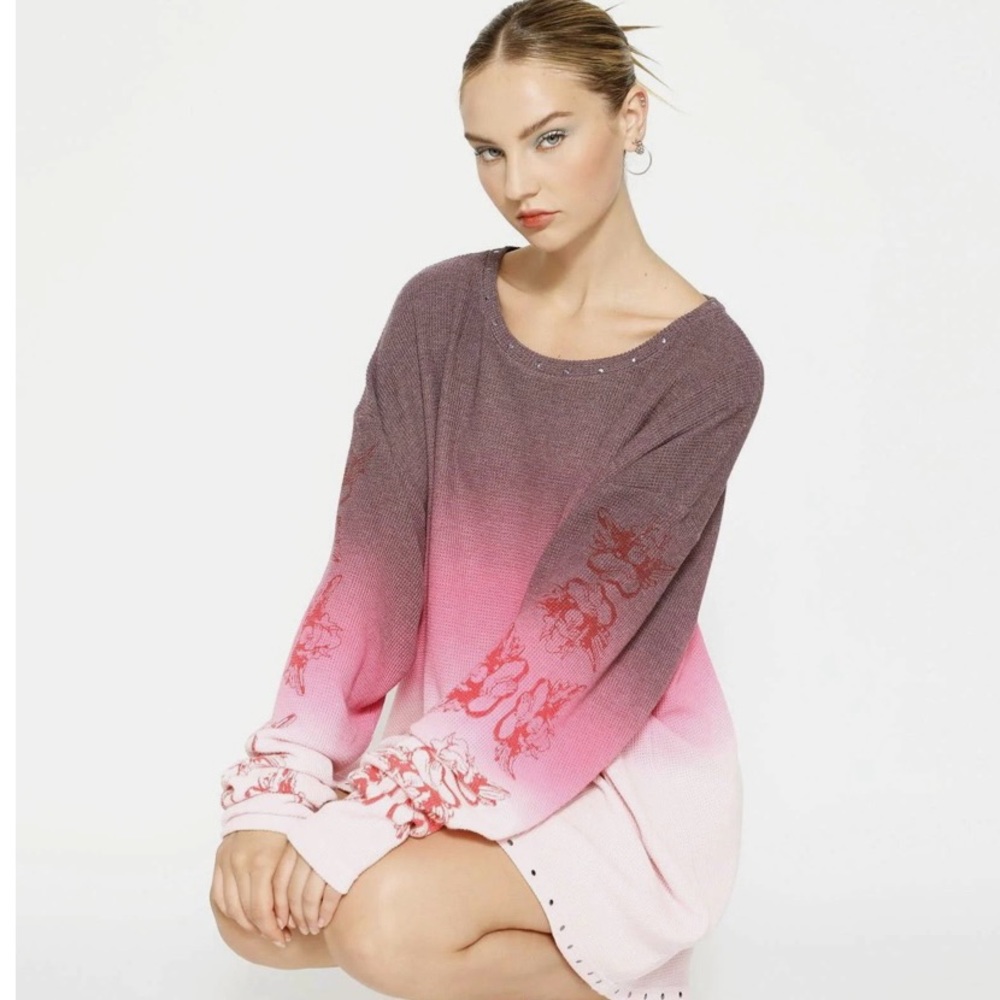 Boys Lie Oversized Thermal Long Sleeve